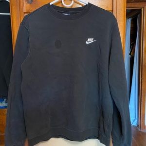 Mens Black Nike Crewneck